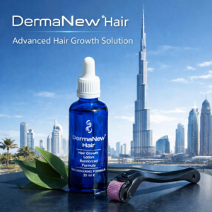 Home dermanew hair lotion with roller